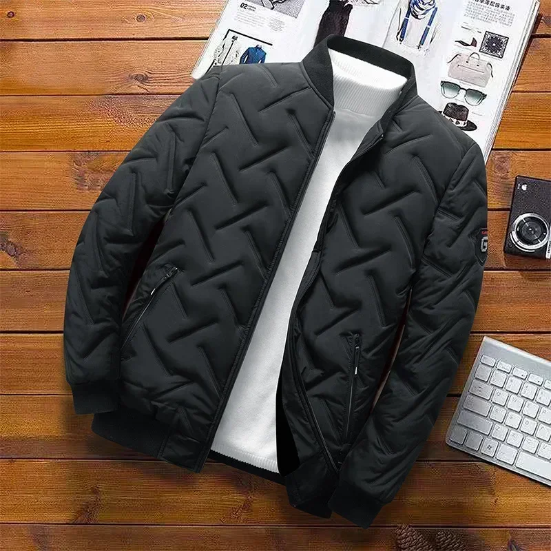New 2023 Autumn Winter Jacket Men Cotton Padded Jacket Korean Streetwear Casual Jacket Men Fashion Clothing Male Warm Coats 5XL - Image 3