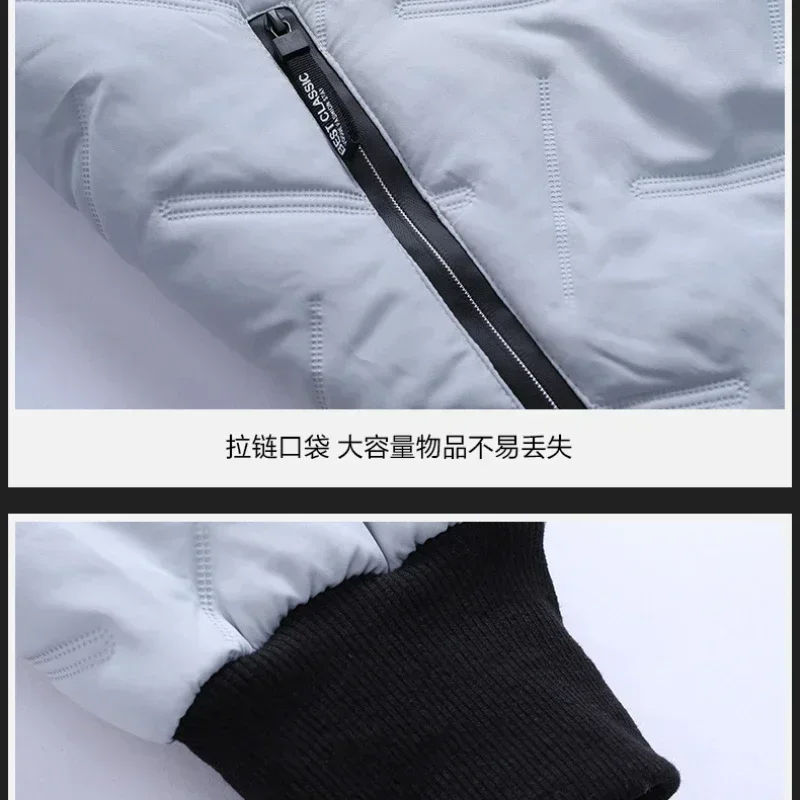 New 2023 Autumn Winter Jacket Men Cotton Padded Jacket Korean Streetwear Casual Jacket Men Fashion Clothing Male Warm Coats 5XL - Image 6